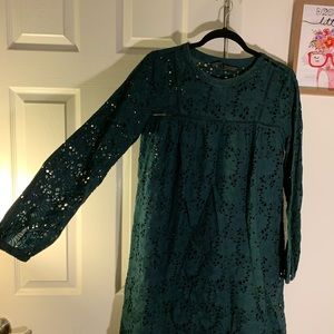 NWOT Zara Green Mini Dress